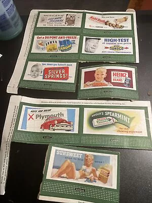 O Gauge Lionel Lot Of 9 Vintage 1952 Era Billboard Inserts POSTWAR • $19.99