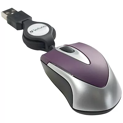 VERBATIM 97253 Optical Mini Travel Mouse (Purple) • $13.83