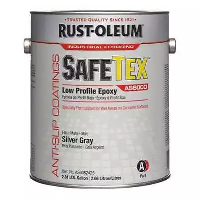 Rust-Oleum As6082425 1 Gal Anti-Slip Floor Coating Flat Finish Silver Gray • $173.99