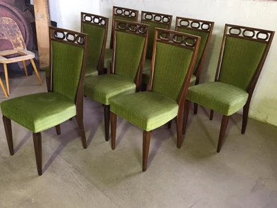 $1650 • Buy Mid Century Walnut Dining Chairs X8 Rosando