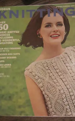 Vogue Knitting Spring /Summer 1965 Magazine 50 PROJECTS-30 SWEATERS/RESORT LOOKS • $4.99