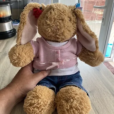 Build A Bear Bunny Rabbit 16” Inch ￼ With All Build A Bear Clothing ￼and Bobble • £9.99