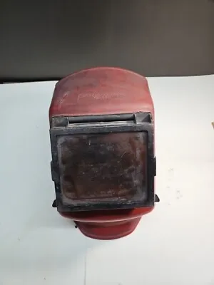 Vintage Blue Point YA 555 Welder’s Helmet Mask Union  Red Flip Up • $25.99