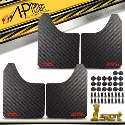 4x Black Universal Splash Guard Mud Flaps Fender For Mazda BT-50 323 CX-5 CX-7 • $25.29