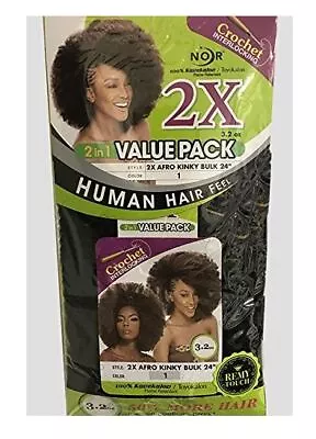Janet Collection Noir Braids – Afro Kinky Bulk 24  • $6.29