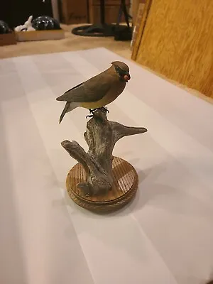 Michael Van Houzen Hand Carved Cedar Waxwing Signed Numbered 1988 See Details • $400