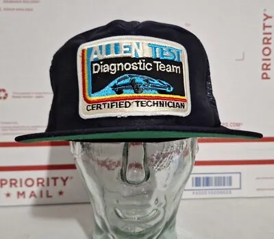 Vintage Alien Test Diagnostic Team Certified Technician Trucker Snapback Cap Hat • $24.99