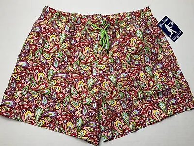 $14.99 • Buy Nick Graham Swim Trunks Adult XL Paisley Colorful Lined Board Shorts Mens