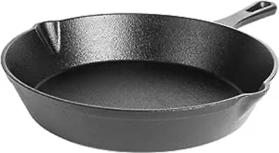 £17.99 • Buy Nuovva Pre Seasoned Cast Iron Skillet | Oven Safe Griddle Pan | Cast Iron Pan
