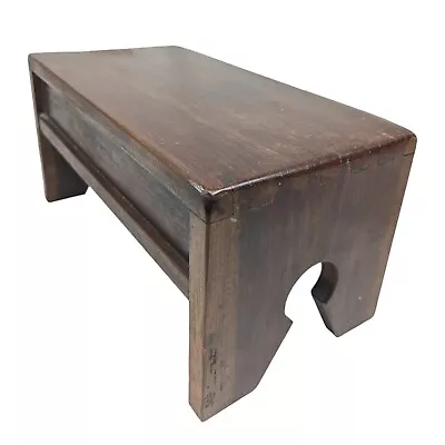 Solid Walnut Handmade Dovetailed Stool Vintage Bench • $79.99