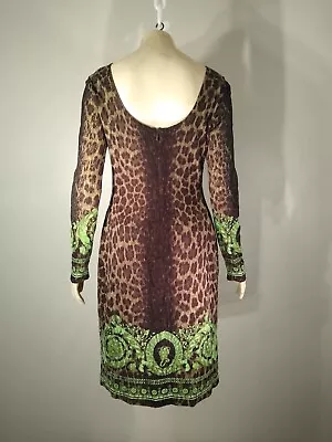 VERSACE  Iconic Timeless  WILD BAROCCO Printed LACE Dress Size M/L • $225