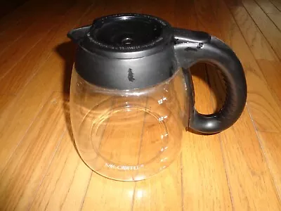 Mr. Coffee 12 Cup Carafe Glass Replacement Decanter Pot Black Handle Lid 463 • $9.99