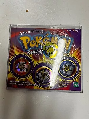 Hasbro Pokemon Battling Coin Game 3 Unique Coins 1999 Alakazam Primape Staryu • $16