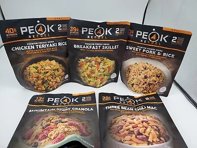 Peak Refuel Premium Freeze-dried Food 5-pack Assorted Like Mountain House • $69.95