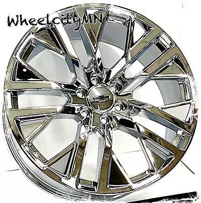 24  Chrome OE Replica 5903 SES Wheels Fits 2022 Chevy Suburban Silverado 6x5.5 • $1999.99