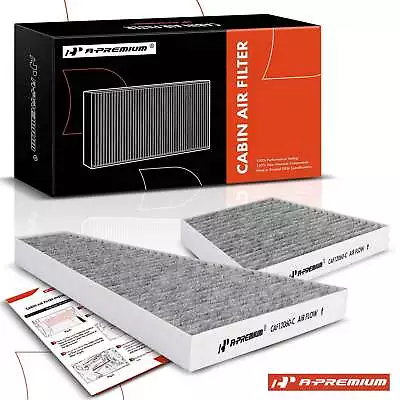 2x Activated Carbon Cabin Air Filter For VW Phaeton 04-06 Bentley Continental • $23.51