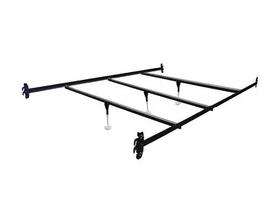 Queen Size Hook On Bed Frame Rails With 3 Cross Beams With Legs • $109.95