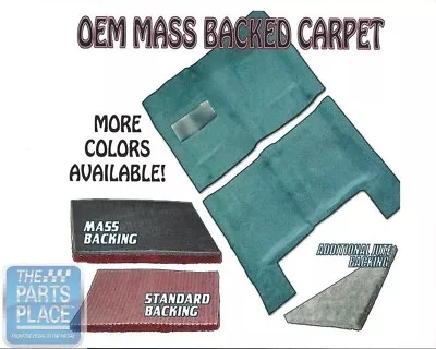 70-74 Camaro Mass Backed Molded Carpet W/ Sound Deadener 4 Speed With Tail • $301.99