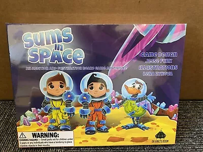 Sums In Space An Addition Subtraction Math Board Game For Kids 5-7 - First Grade • $22.95