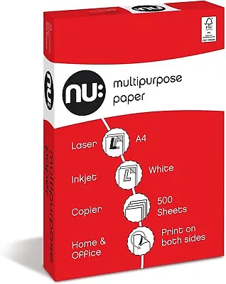 Multi-Purpose A4 Printer Paper White 500 Sheets • £8.63