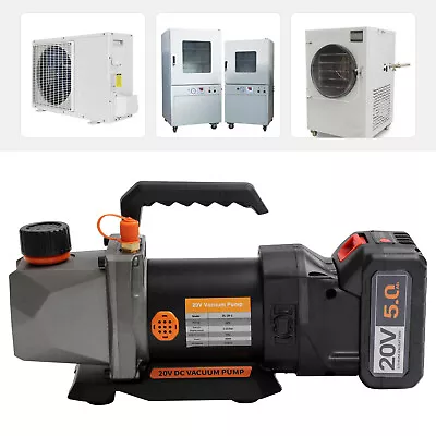 Single-Stage Vacuum Pump 2.5CFM 20V Lithium Battery DC Inverter For AC 80w • $127.30