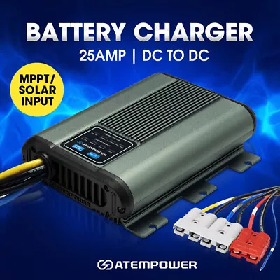 Atem Power 12V 25A DC To DC Battery Charger MPPT Dual Battery System Kit • $149.95