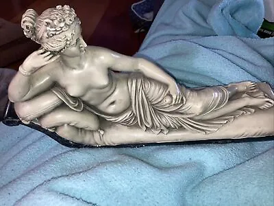 $25 • Buy Vintage Marwal Chalkware Pauline Bonaparte As Venus Statue Sculpture Figurine