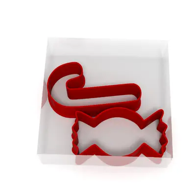 £4.99 • Buy Candy Cane And Sweets Fondant Cutters Set 4 For Icing Cookie Or Cake Christmas