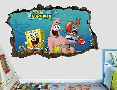 £63.21 • Buy Spongebob Patrick Star Krabs Custom Wall Decals 3D Wall Stickers Art AH492