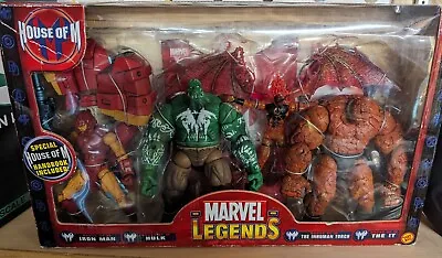 House Of M (Marvel Legends Toybiz) Iron Man Hulk The It Inhuman Torch • $175