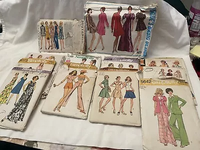 Vintage 1960s-1970s Vogue Butterick Simplicity McCall’s  Sewing Patterns Lot • $9.99