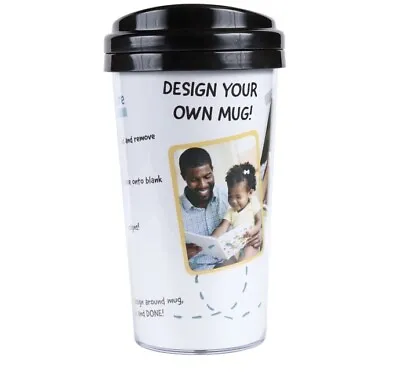$25 • Buy 6 Customizable Photo Create Your Own Design Travel Mugs, 16 Oz. Tumbler