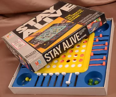 $29.95 • Buy Stay Alive Marble Strategy Game By Milton Bradley COMPLETE Vintage 1971