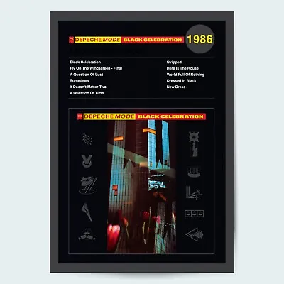 Depeche Mode Black Celebration Fine Art Album Music Poster • £7.19