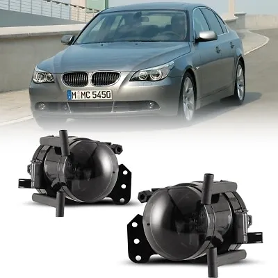 Fog Lights Bumper For 2003 2004 2005 2006 BMW E60 3/5 Series Smoke Replacement  • $26.99