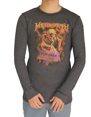 Megadeth  Peace Sells  Album Cover Thermal T-shirt By Chaser Brand Rock Band Tee • $34.99