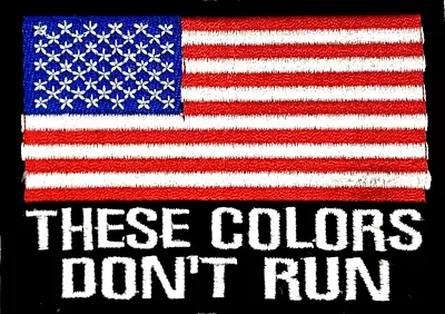 These Colors Don't Run Embroidered Military Motorcycle Iron On Patch G-17 • $5.49