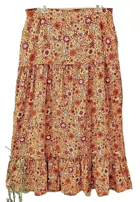 ANTHROPOLOGIE LUNA MOON Maxi Skirt Size X-Large *NWT* MSRP $138.00 • $39.99