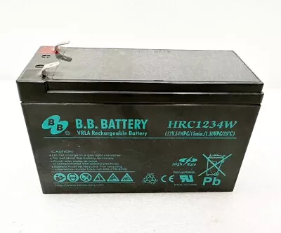 Used BB HRC1234W 12V 9Ah SLA Battery F UPS Solar Power Gate Opener  Alarm • $5.99