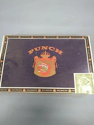 $9.99 • Buy VINTAGE Punch Imported Tobaccos Empty Wood Cigar Box