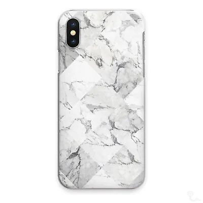 $13.51 • Buy Grey Marble Phone Case White Diamond Tile Hard Cover For Apple Samsung Huawei
