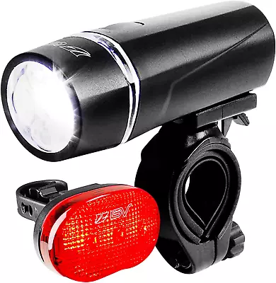 Super Bright With 5 LED Bike Headlight & Waterproof 3 LED Rear For Night Riding  • $17.12