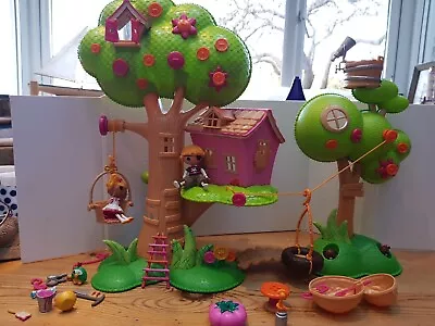 Mini Lalaloopsy 💚 Tree House Treehouse Elevator 2 Figures Lots Of Accessories  • $19.91