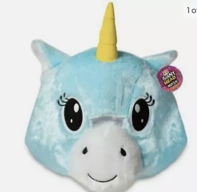 Plush Giant Unicorn Head Mask Children's & Adults Fancy Costume Dress Up • £12.99