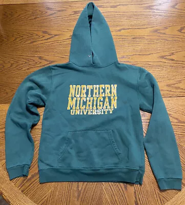 Vintage Northern Michigan University Hooded Sweatshirt Hoodie Made In USA Medium • $25