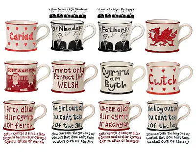 £18.95 • Buy Cymru Welsh Mugs By Moorland Pottery Cwtch Mug Wales Cymru Ware Cariad
