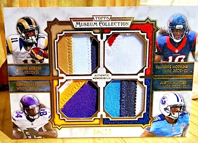 $3.25 • Buy Topps Museum Collection 2013 Cordarrelle Patterson DeAndre Hopkins  4/25 Quad