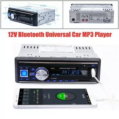 Bluetooth Car Radio Audio CD MP3 Player Universal 12V USB/FM/AUX/SD Card/U Disk • $39