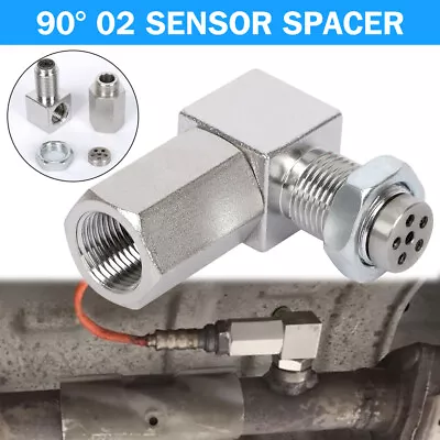90° Oxygen O2 Sensor Spacer Extender Adapter Bung Extension Converter Catalytic • $16.69