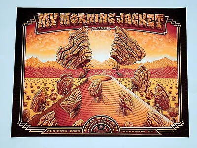 My Morning Jacket Poster RED ROCKS   N1 Num X/750 8/25/2023 Official Print Shaw • $99.99